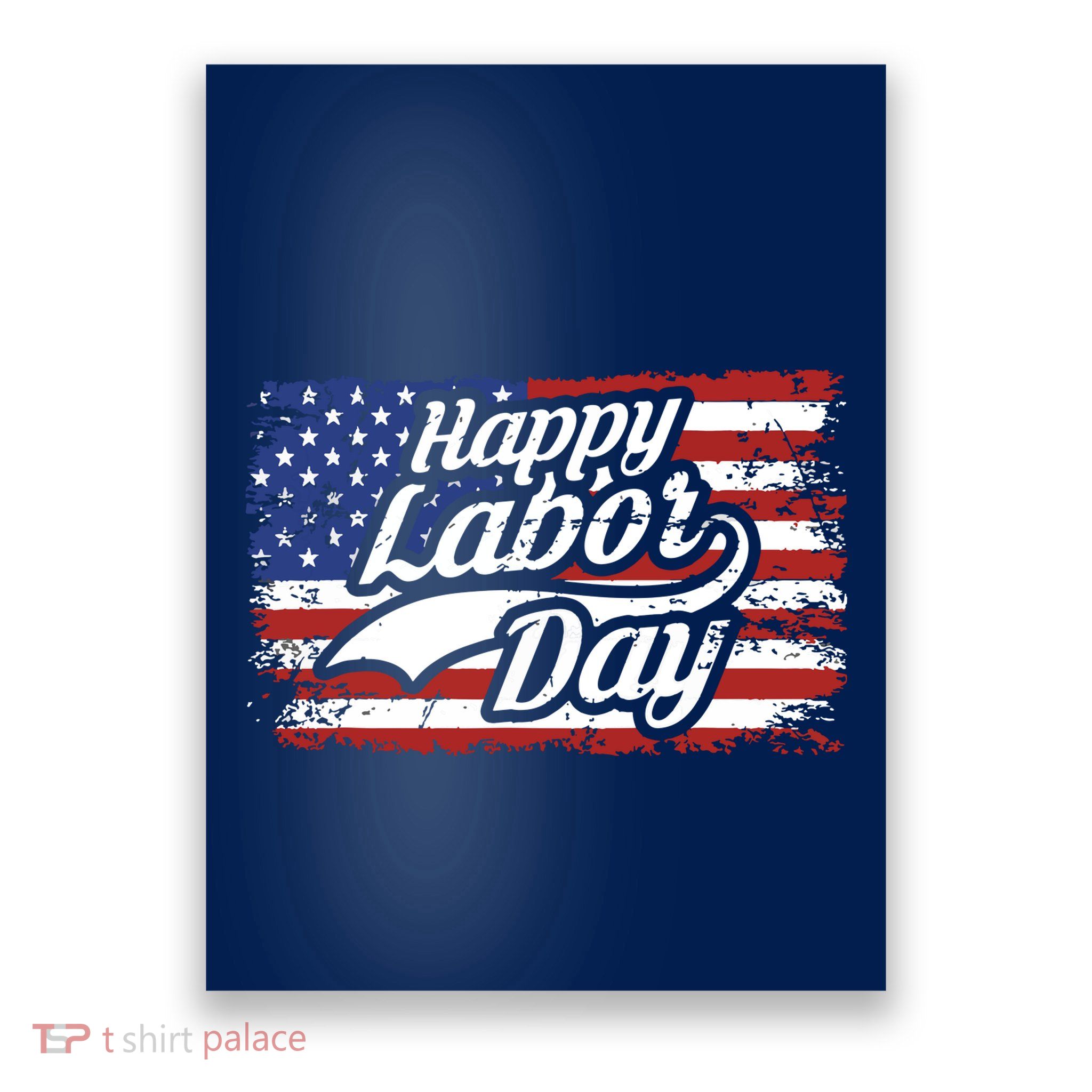 Happy Labor Day Shirts For Labor Day Retro US Flag Poster