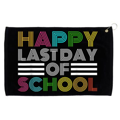 Happy Last Day Of School Teacher Student GraduationSchool Grommeted Golf Towel