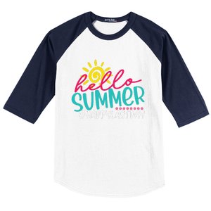 Happy Last Day Of School S Hello Summer Teacher Student Baseball Sleeve Shirt