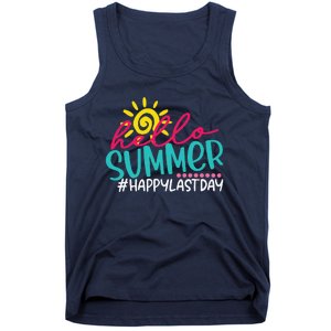 Happy Last Day Of School S Hello Summer Teacher Student Tank Top