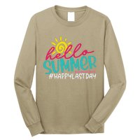 Happy Last Day Of School S Hello Summer Teacher Student Long Sleeve Shirt