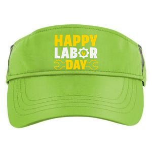 Happy Labor Day Celebration Graphic Adult Drive Performance Visor