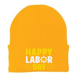 Happy Labor Day Celebration Graphic Knit Cap Winter Beanie