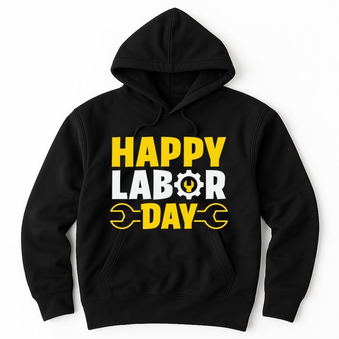 Happy Labor Day Celebration Graphic Hoodie