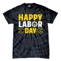 Happy Labor Day Celebration Graphic Tie-Dye T-Shirt