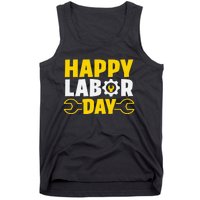 Happy Labor Day Celebration Graphic Tank Top