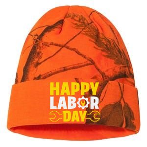 Happy Labor Day Celebration Graphic Kati Licensed 12" Camo Beanie