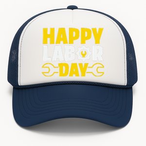 Happy Labor Day Celebration Graphic Trucker Hat