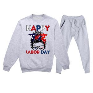 Happy Labor Day American Workers Premium Crewneck Sweatsuit Set