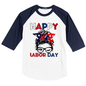 Happy Labor Day American Workers Baseball Sleeve Shirt