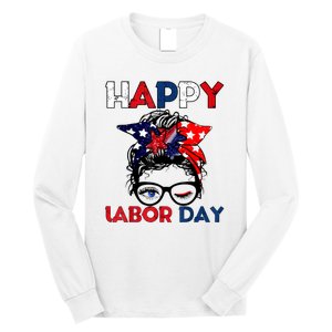 Happy Labor Day American Workers Long Sleeve Shirt