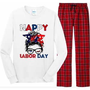 Happy Labor Day American Workers Long Sleeve Pajama Set