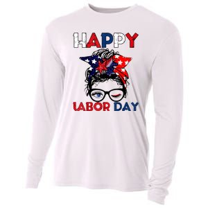 Happy Labor Day American Workers Cooling Performance Long Sleeve Crew