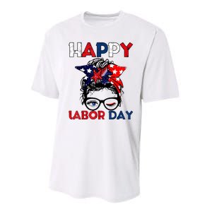 Happy Labor Day American Workers Performance Sprint T-Shirt