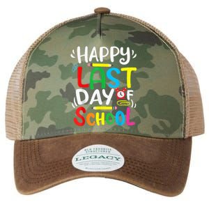 Happy Last Day Of School Last Day Of School Teacher Student Legacy Tie Dye Trucker Hat