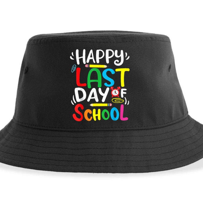 Happy Last Day Of School Last Day Of School Teacher Student Sustainable Bucket Hat