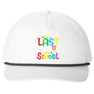 Happy Last Day Of School Last Day Of School Teacher Student Snapback Five-Panel Rope Hat