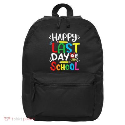 Happy Last Day Of School Last Day Of School Teacher Student 16 in Basic Backpack
