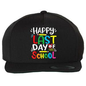 Happy Last Day Of School Last Day Of School Teacher Student Wool Snapback Cap