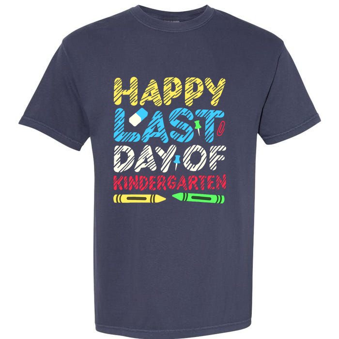 Happy Last Day Of Kindergarten Graduation 2024 Student Garment-Dyed Heavyweight T-Shirt