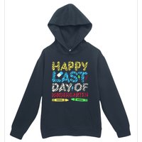 Happy Last Day Of Kindergarten Graduation 2024 Student Urban Pullover Hoodie