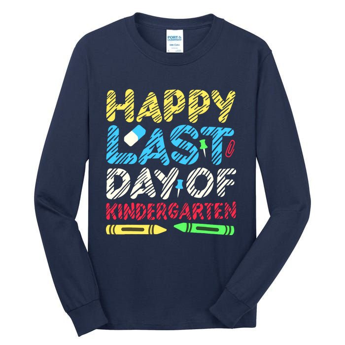 Happy Last Day Of Kindergarten Graduation 2024 Student Tall Long Sleeve T-Shirt