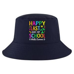 Happy Last Day Of School Hello Summer Students And Teachers Cool Comfort Performance Bucket Hat