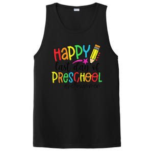 Happy Last Day Of School Preschool Teacher Hello Summer PosiCharge Competitor Tank