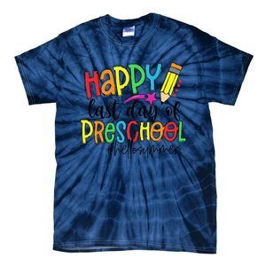 Happy Last Day Of School Preschool Teacher Hello Summer Tie-Dye T-Shirt