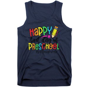 Happy Last Day Of School Preschool Teacher Hello Summer Tank Top