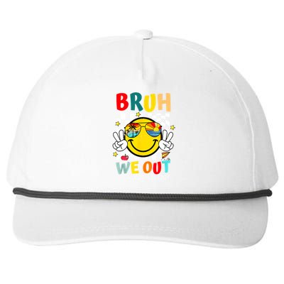 Happy Last Day End Of School Graduation Bruh We Out Gift Snapback Five-Panel Rope Hat