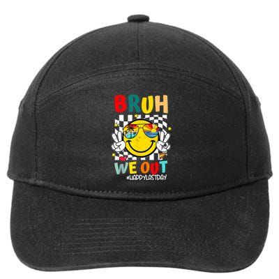 Happy Last Day End Of School Graduation Bruh We Out Gift 7-Panel Snapback Hat