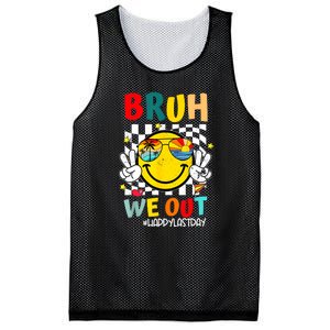 Happy Last Day End Of School Graduation Bruh We Out Gift Mesh Reversible Basketball Jersey Tank