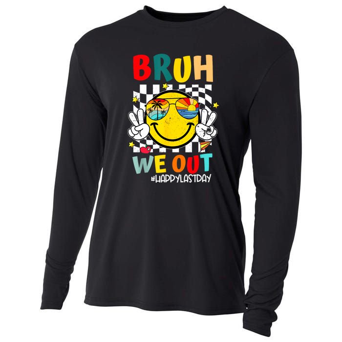 Happy Last Day End Of School Graduation Bruh We Out Gift Cooling Performance Long Sleeve Crew