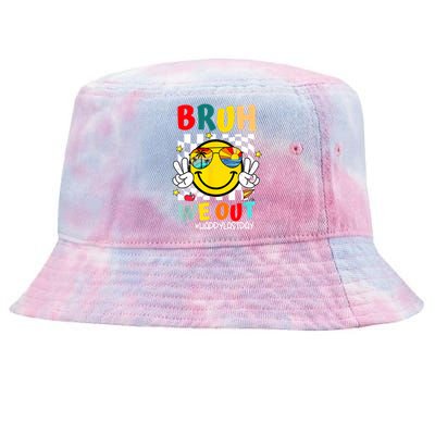 Happy Last Day End Of School Graduation Bruh We Out Gift Tie-Dyed Bucket Hat