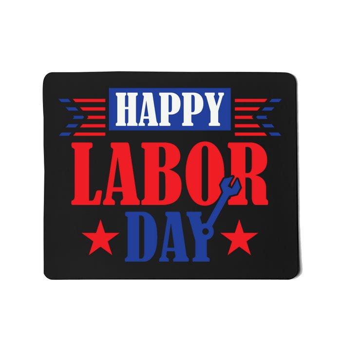 Happy Labor Day Celebration Graphic Mousepad