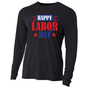 Happy Labor Day Celebration Graphic Cooling Performance Long Sleeve Crew