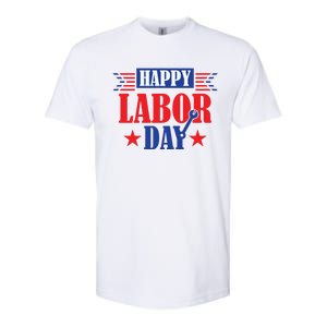 Happy Labor Day Celebration Graphic Softstyle CVC T-Shirt