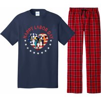 Happy Labor Day American Workers Flag Pajama Set