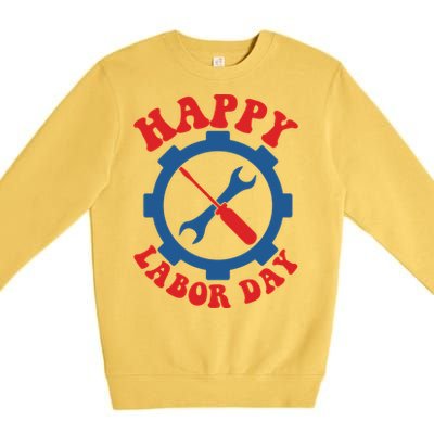 Happy Labor Day Gift Premium Crewneck Sweatshirt