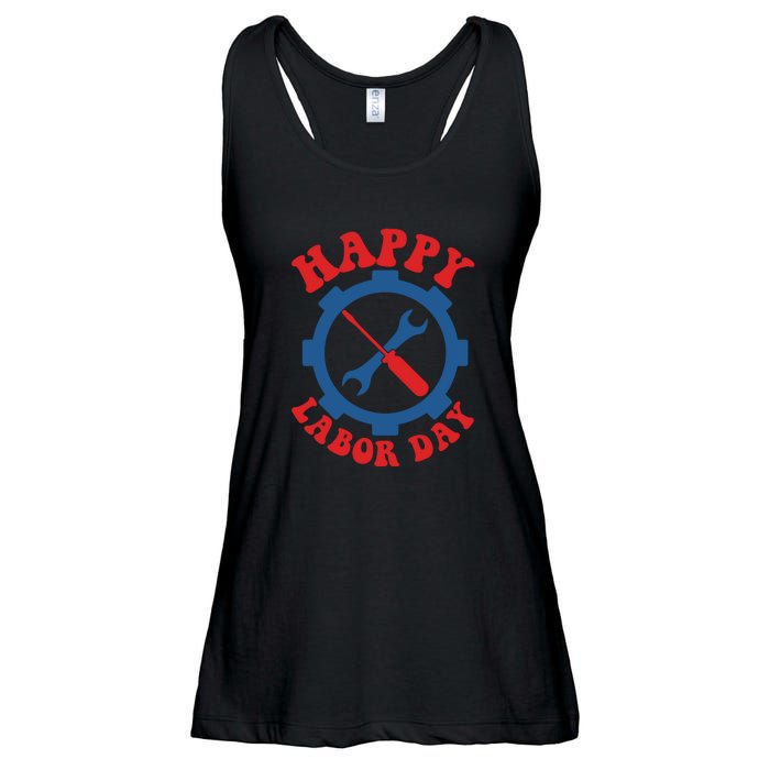 Happy Labor Day Gift Ladies Essential Flowy Tank