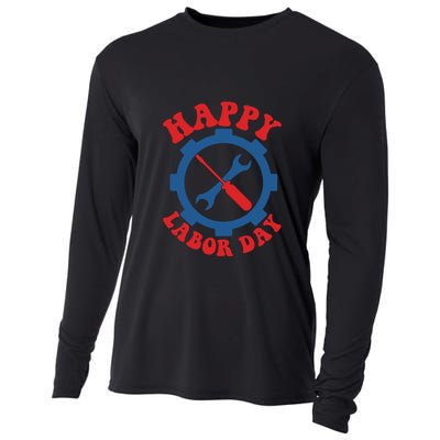 Happy Labor Day Gift Cooling Performance Long Sleeve Crew