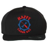 Happy Labor Day Gift Wool Snapback Cap