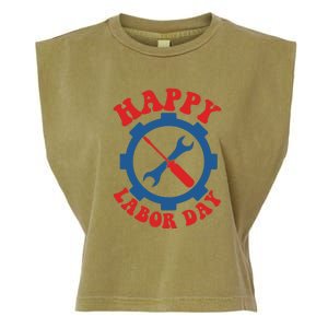 Happy Labor Day Gift Garment-Dyed Women's Muscle Tee