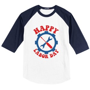 Happy Labor Day Gift Baseball Sleeve Shirt