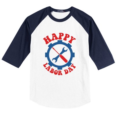 Happy Labor Day Gift Baseball Sleeve Shirt