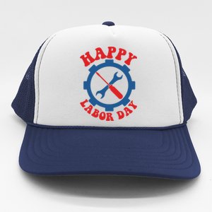 Happy Labor Day Gift Trucker Hat