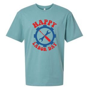 Happy Labor Day Gift Sueded Cloud Jersey T-Shirt