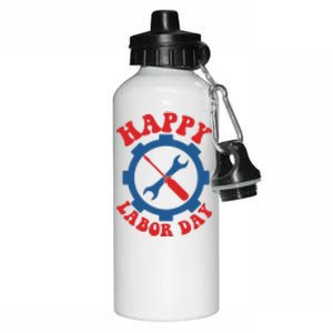 Happy Labor Day Gift Aluminum Water Bottle