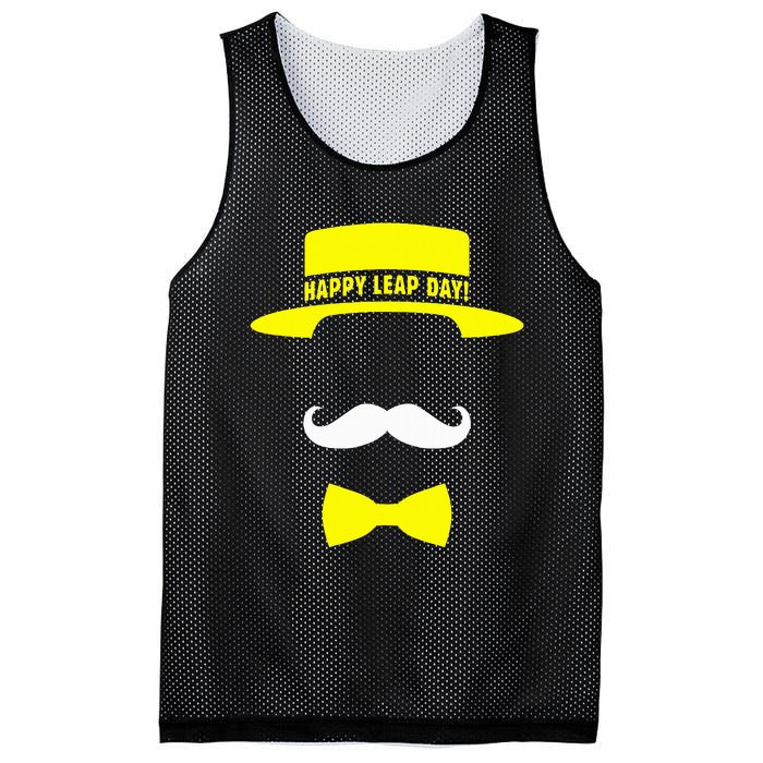 Happy Leap Day Funny Costume Mesh Reversible Basketball Jersey Tank